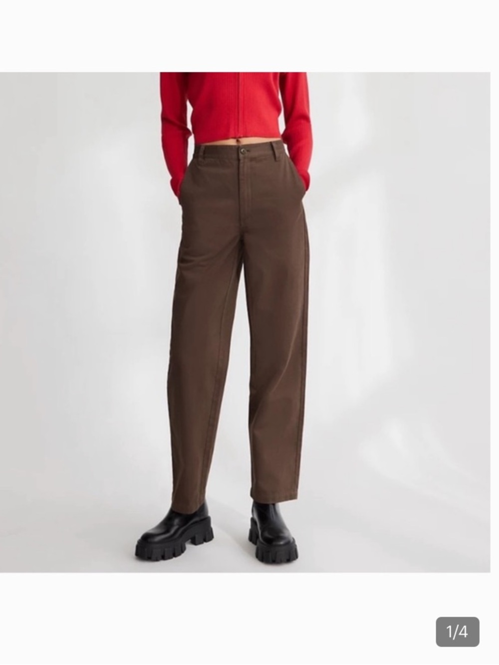 Aritzia Jaden Pant in brown size 2 NWT